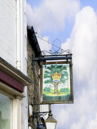 Centre of Market Town of Settle in North Yorkshire Englandのeditorial素材