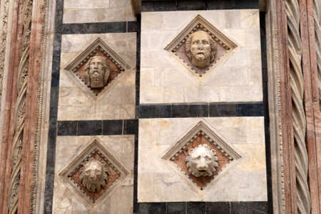 The Duomo or Cathedral in Siena Tuscany Italyの写真素材