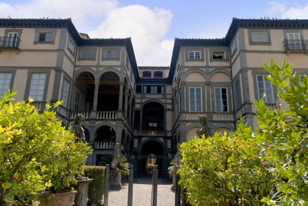 Palazzo in Lucca Tuscany Italyのeditorial素材