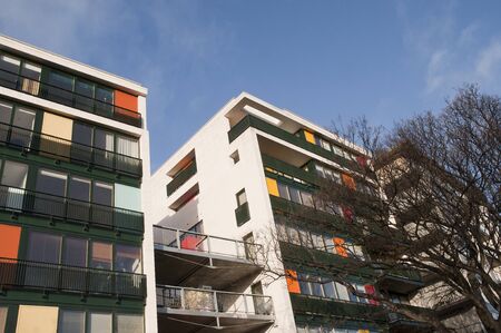 Modern block of Flats in Dublin Irelandの写真素材