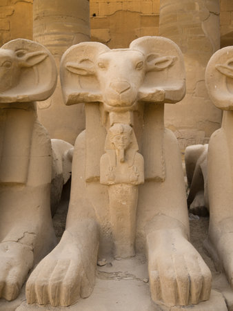 The Karnak complex is a vast open-air museum and the largest ancient religious site in the world  It is probably the second most visited historical site in Egyptのeditorial素材