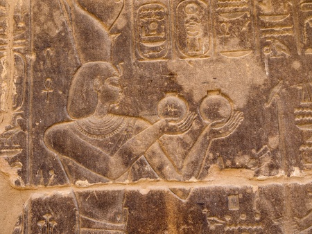 The Temple to Isis, Horus and Osiris on Philae Island on the River Nile in Egyptの写真素材