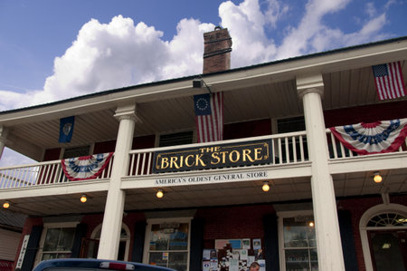 The little town of Bath in New Hampshire USAのeditorial素材