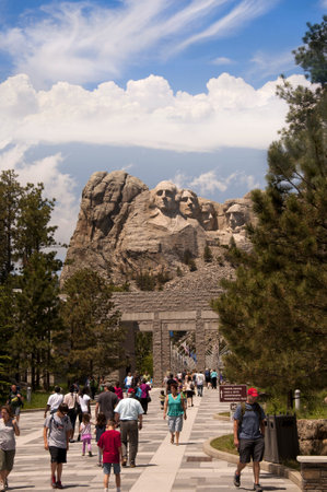 Mount Rushmore in South Dakota USAのeditorial素材