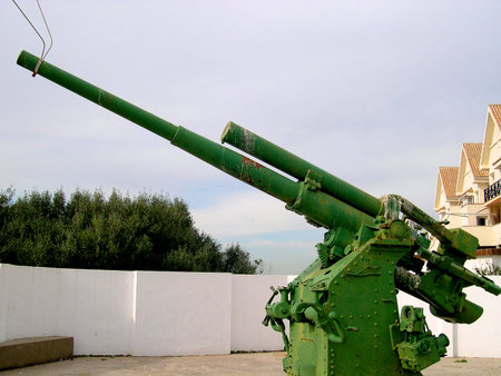 Anti Aircraft Gun on the Rock of Gibraltar