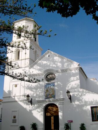 Parish Church in Nerja Andalucia Spainの写真素材