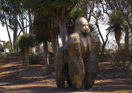 Gorilla Statue in Balboa Park in San Diego California USA