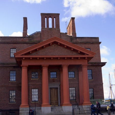 Dockside Buildings in Liverpool Englandのeditorial素材