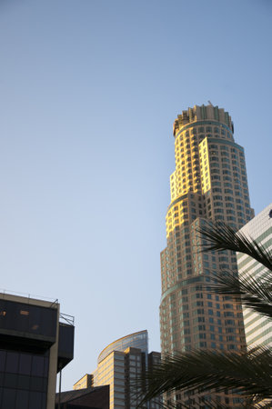 Skyscrapers in Los Angeles California USAのeditorial素材