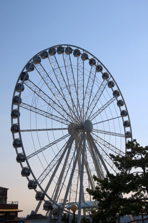 Ferris Wheel in Seattle Washington State USAのeditorial素材