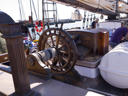 Tall Sailing Ships in Harbour of San Diego California USAのeditorial素材