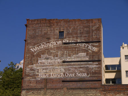 Old Building in Seattle Washington USAのeditorial素材