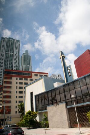 Church in South Beach Miami Florida USAの写真素材