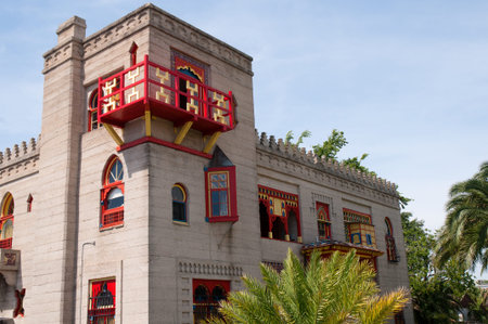 Villa Zorayda Museum in Moorish style in the city of St Augustine Florida USAのeditorial素材