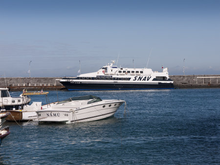 Marina Grande the Harbour on the Island of Capri Italyのeditorial素材