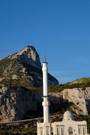 Mosque at the southern end of Rock of Gibraltarのeditorial素材