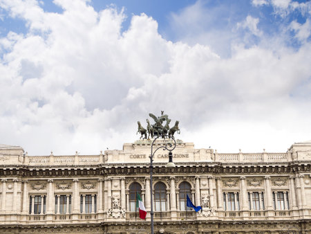 Palace of Justice the Italian High Court in Rome Italyのeditorial素材