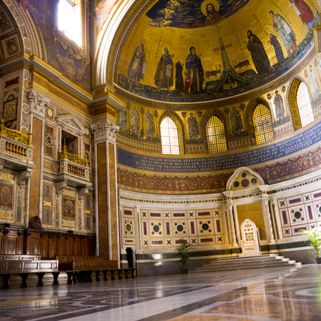 Magnificent Basilica of St John Lateran in Rome Italyのeditorial素材