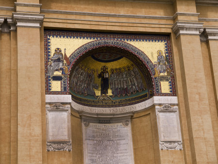 The Triclinio Leoniano near St John in Lateran Rome Italyのeditorial素材