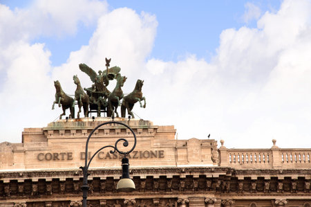 Palace of Justice the Italian High Court in Rome Italyのeditorial素材