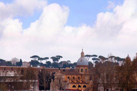 Rooftops of Rome Italyのeditorial素材