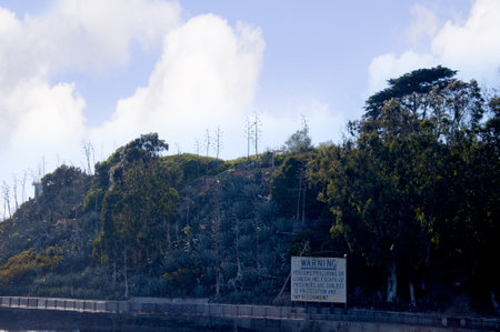 Alcatraz Prison Island San Francisco California USAのeditorial素材