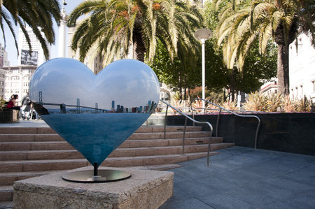 Statue in Union Square San Francisco California USAのeditorial素材