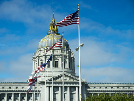 City Hall in San Francisco USAのeditorial素材