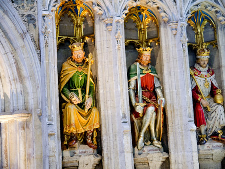 The English Kings on Reredos of Ripon Cathedral in Yorkshire England
