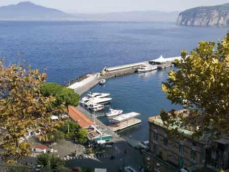 Marina Piccolo the Harbour of Sorrento Italyのeditorial素材