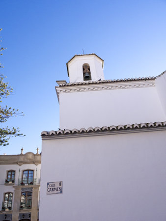 Parish Church of San Salvatore in Nerja Andalucia Spainのeditorial素材