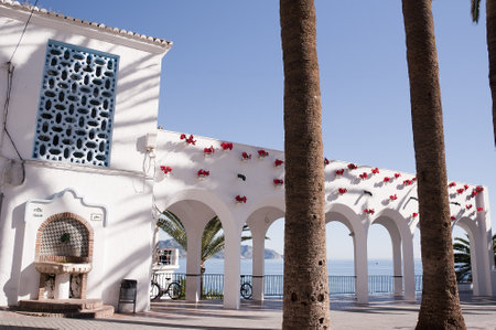 Balcon de Europa in Nerja Andalucia Spainのeditorial素材