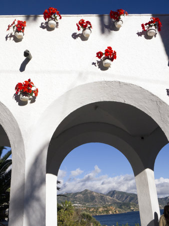 Balcon de Europa in Nerja Andalucia Spainのeditorial素材