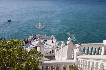 the Castillo area of the old Town of Benidorm Costa Blanca Spainのeditorial素材