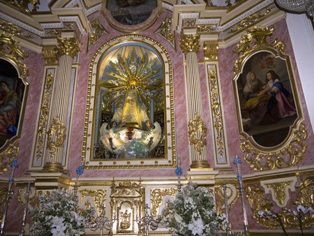 Altar of Church in Benidorm Costa Blanca Spain Europeのeditorial素材