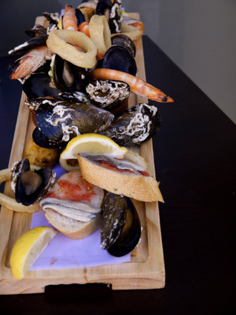Seafood in Benidorm Costa Blanca Spainのeditorial素材