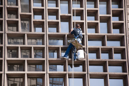 Window Cleaner in Denver Colorado USAのeditorial素材
