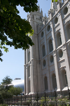 Temple Square in Salt Lake City Utahのeditorial素材