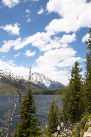 Grand Tetons National Park in Northwestern Wyoming USAのeditorial素材