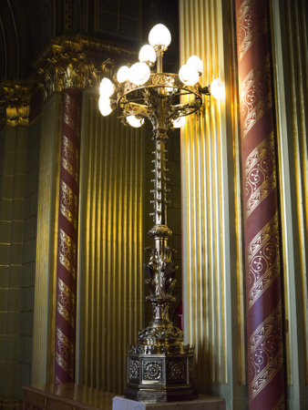 Inside the Houses of Parliament in Budapest Hungaryのeditorial素材