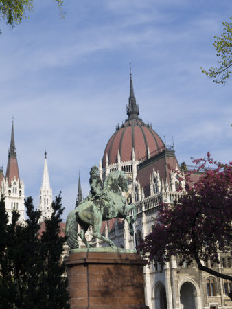  the Houses of Parliament in Budapest Hungaryのeditorial素材