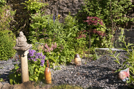 Garden in Grindleton Lancashireのeditorial素材