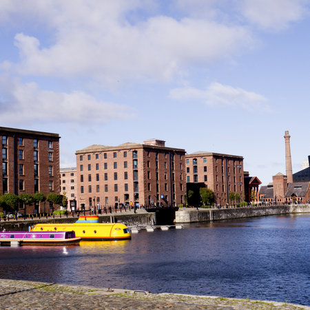 Albert Dock in Liverpool Merseyside Englandのeditorial素材