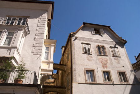 Bolzano, the capital of the Italian South Tyrol, has a distinct Austrian flavourのeditorial素材