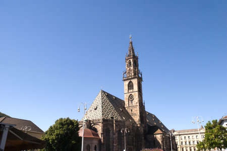 Bolzano, the capital of the Italian South Tyrol, has a distinct Austrian flavourのeditorial素材