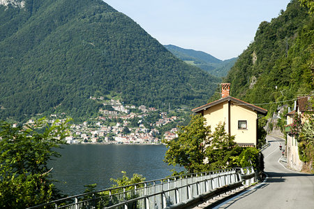  Lake Como in the Italian Lakes Italyのeditorial素材