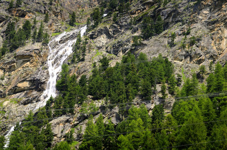 Swiss Alps near St Moritz Switzerland Europeのeditorial素材