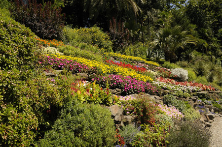 The beautiful Villa Carlotta on Lake Como in Northern Italyのeditorial素材