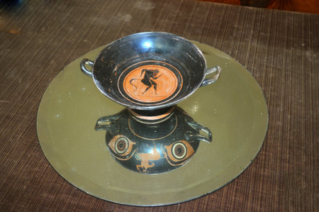 Ancient Greek Crater or bowlのeditorial素材