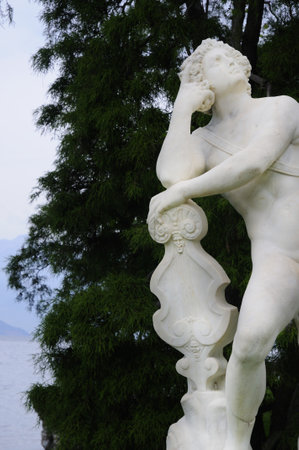 Villa Melzi on Lake Como in Italy.This is one of the most beautiful villas on this spectacular lake in Northern Italy.のeditorial素材